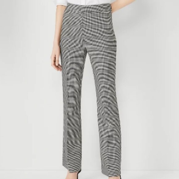 Ann Taylor High Waist Side Zip Trouser Pant – Houndstooth – Size 0 NWOT - Picture 4 of 12